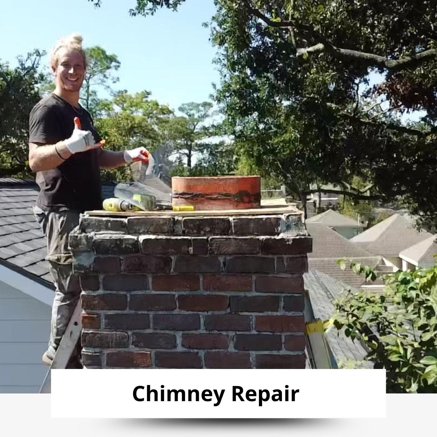 Chimney repair, Austin