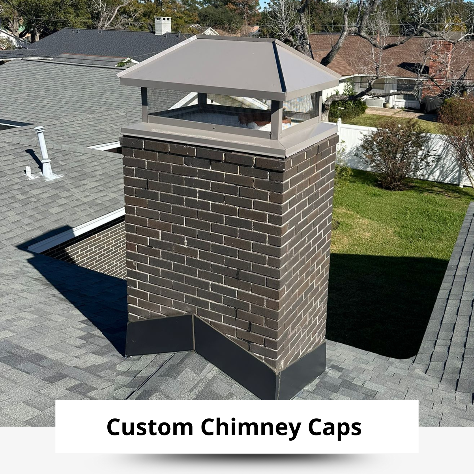 Custom Chimney Cap, Austin